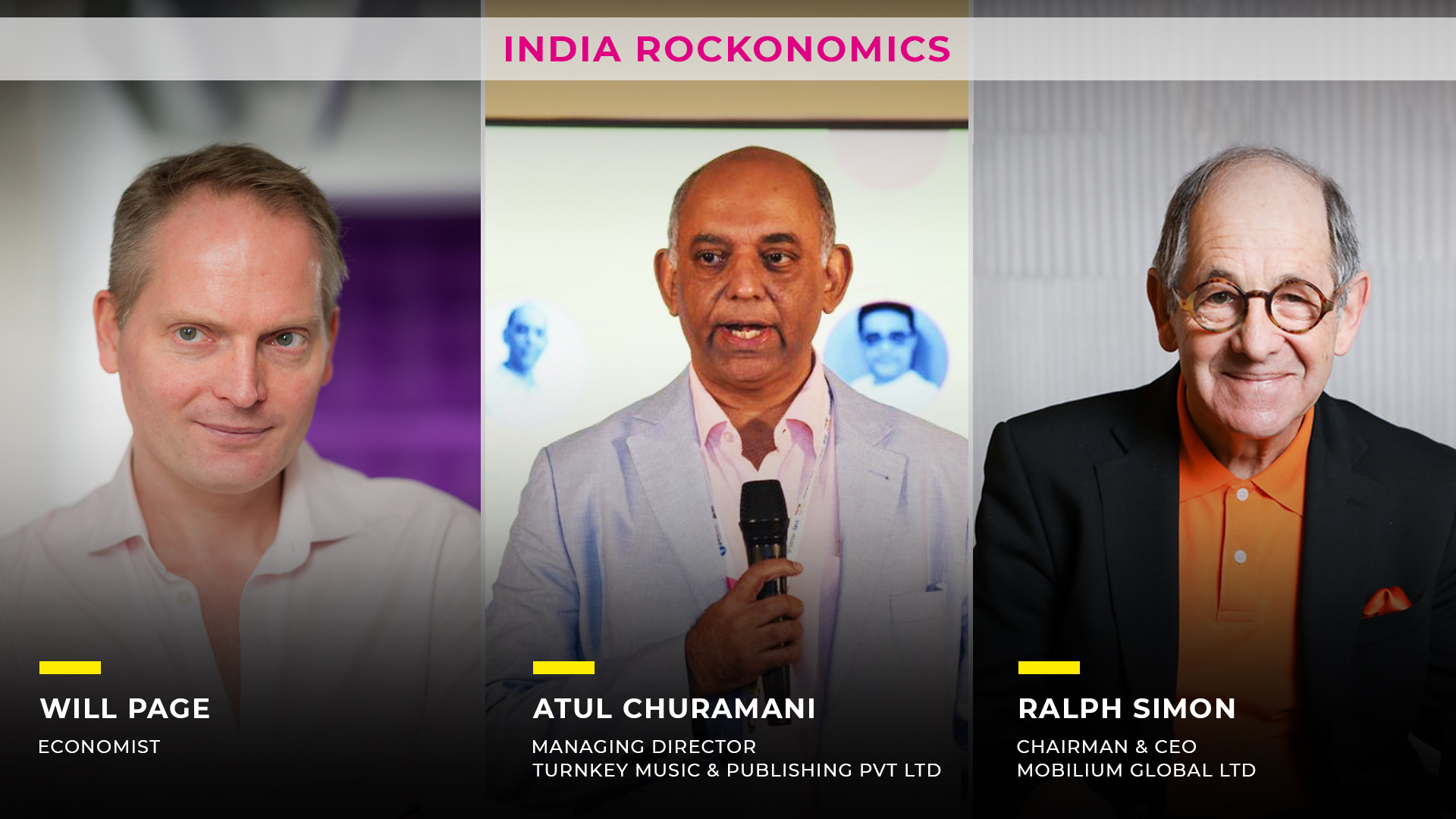 India rockonomics, 2nd AAM Session, Will Page, Atul Churamani, Ralph Simon, Evolution and future of music streaming
